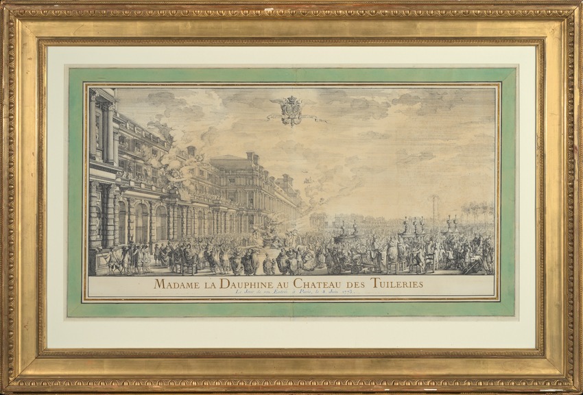 Madame la Dauphine au Château des Tuileries le jour de son entrée à Paris, le 8 juin 1773